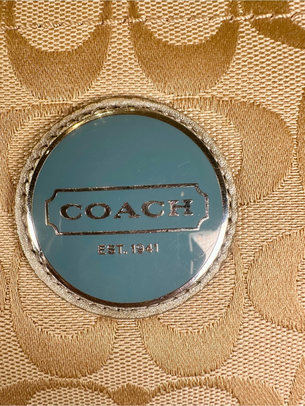 COACH Vintage Signature Multi Stripe Demi Crossbody with Matching Cosmetic Pouch - Picture 11 of 17